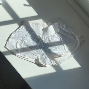 White Hotty Hot Low Rise Lined Short 2.5